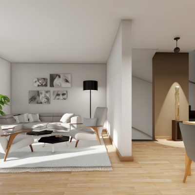 Wohnzimmer als 3D Model